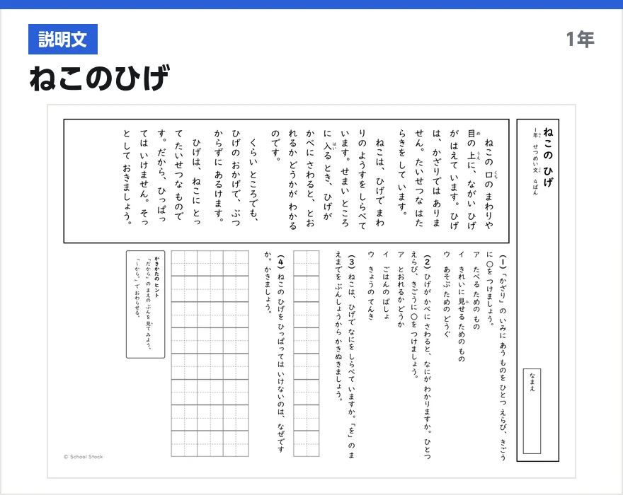 説明文 ねこのひげ