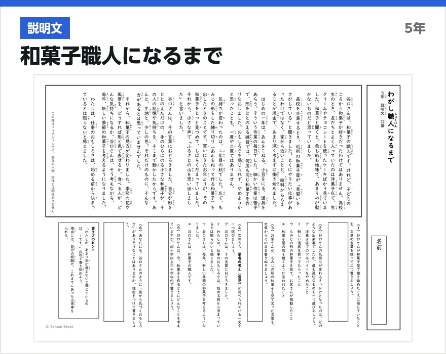 説明文 和菓子職人になるまで