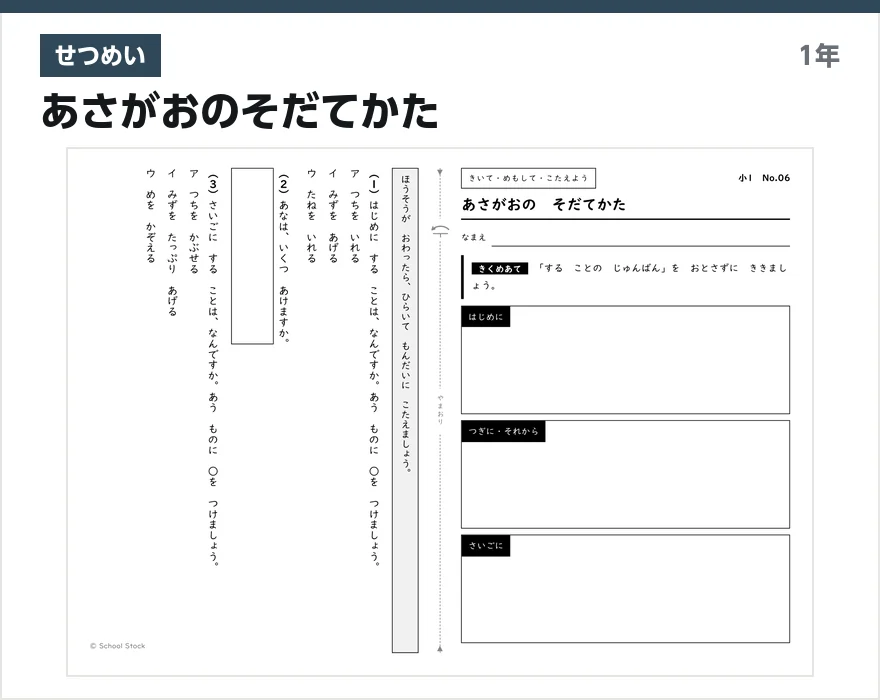 せつめい あさがおのそだてかた