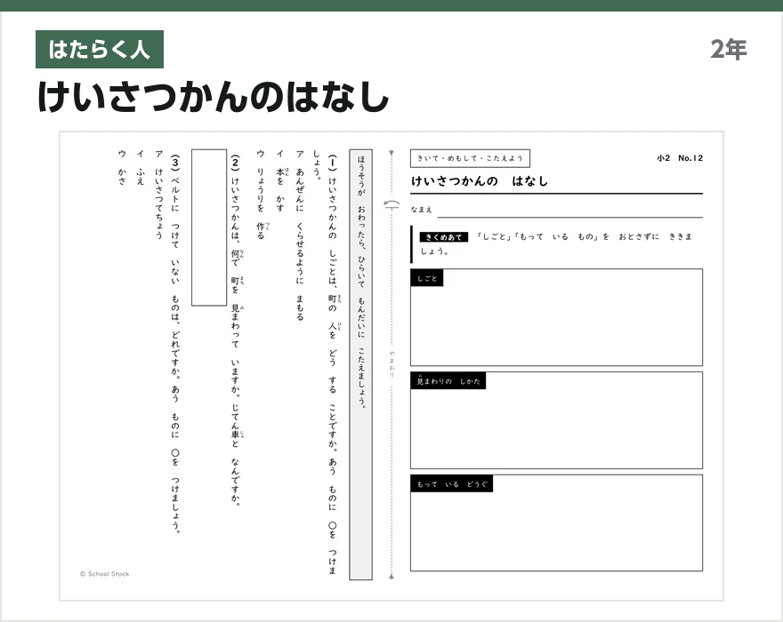 はたらく人 けいさつかんのはなし