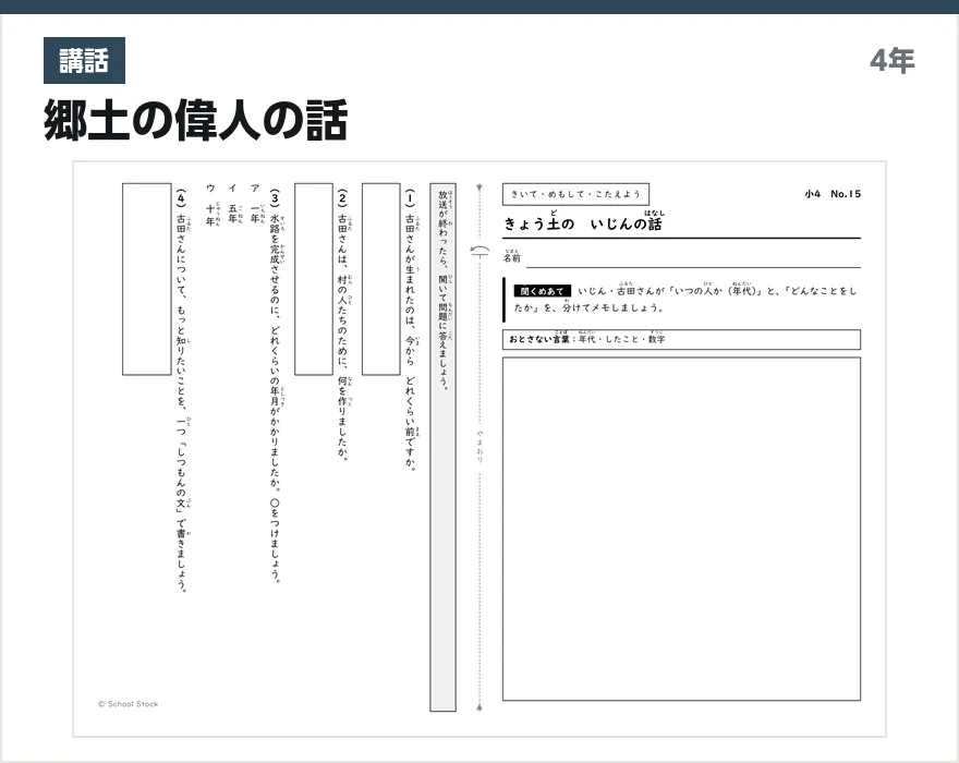 講話 郷土の偉人の話