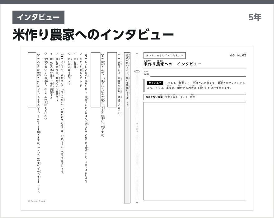 インタビュー 米作り農家へのインタビュー