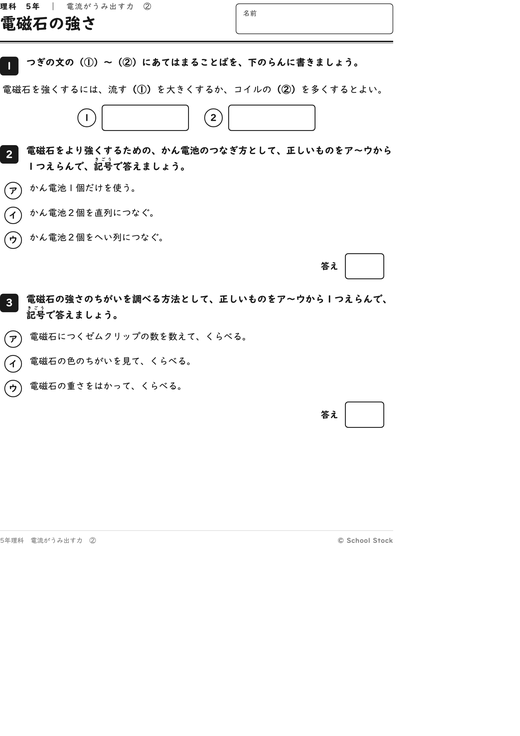 電磁石の強さ