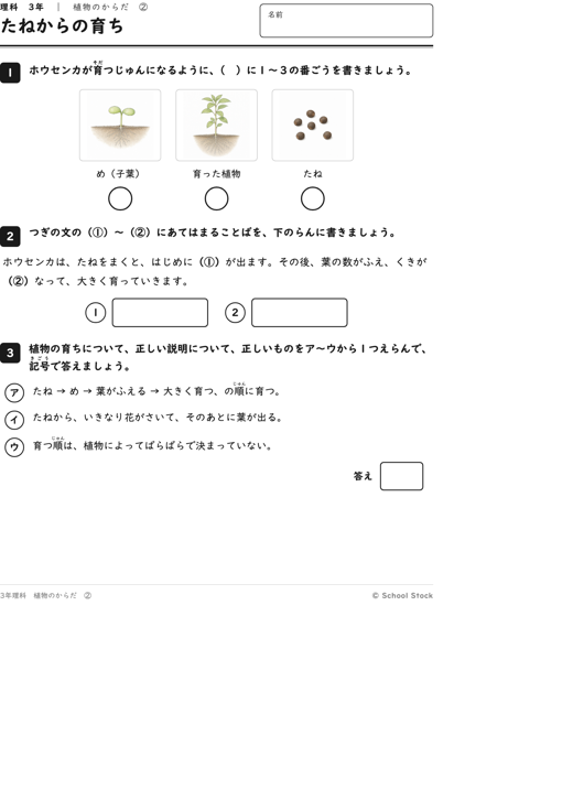 たねからの育ち