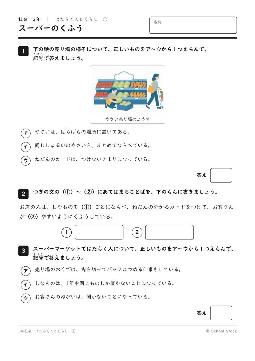スーパーのくふう