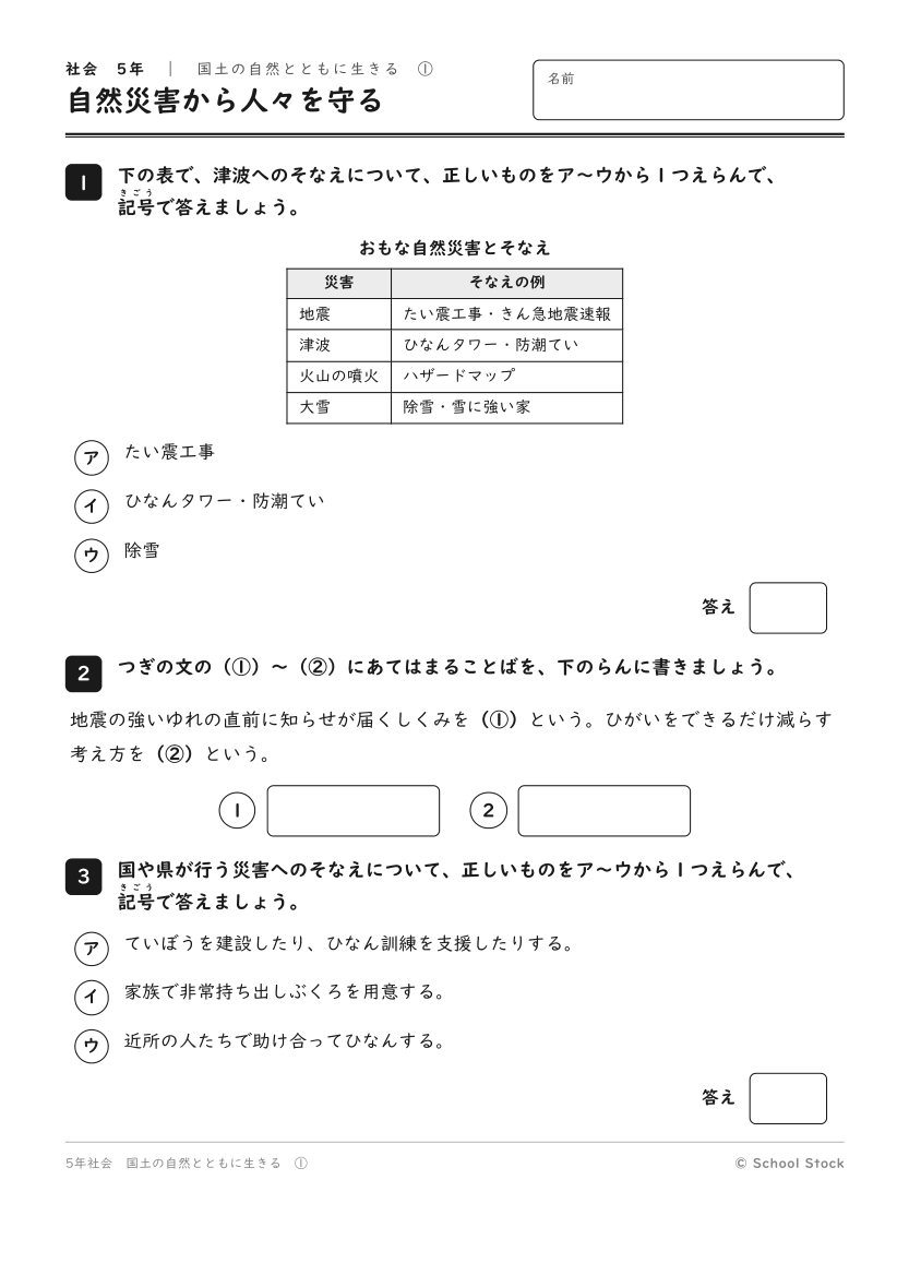 自然災害から人々を守る