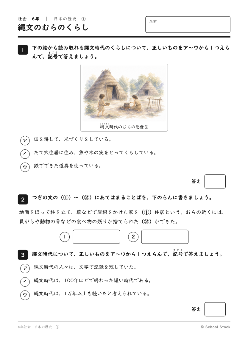 縄文のむらのくらし