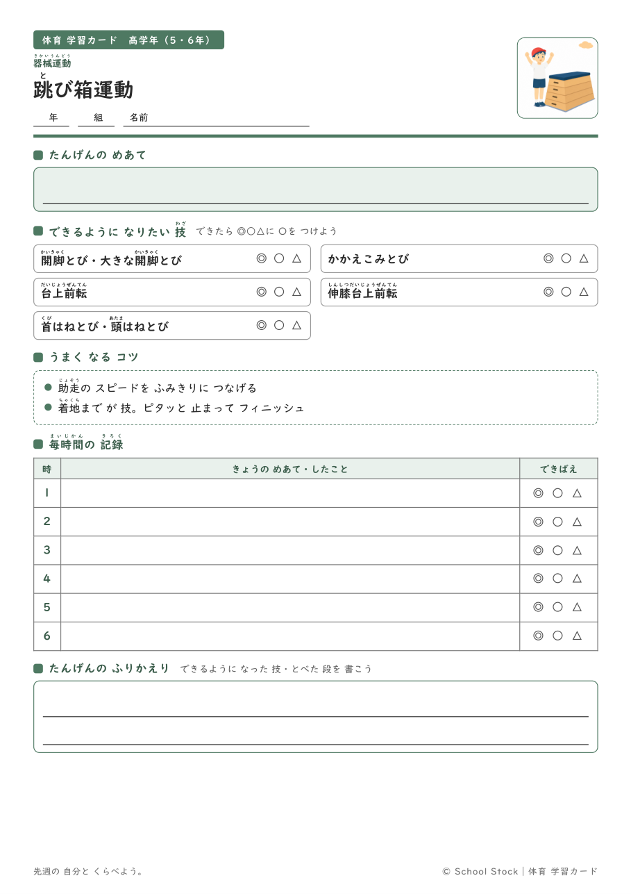 跳び箱運動