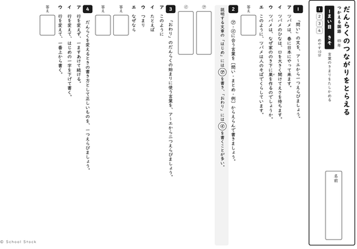 だんらくのつながりをとらえる