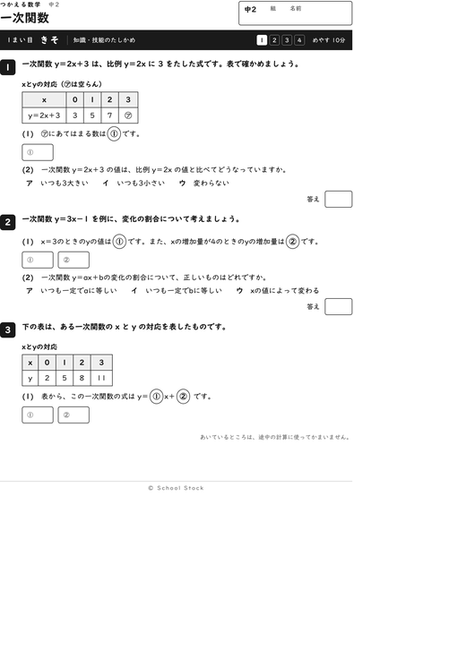 一次関数