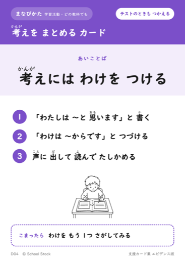 考えを まとめる カード