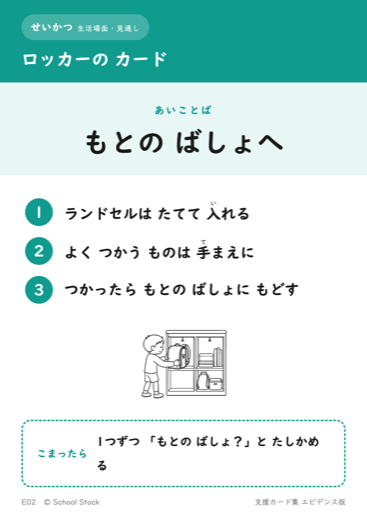 ロッカーの カード
