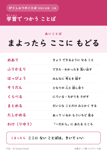 学習で つかう ことば