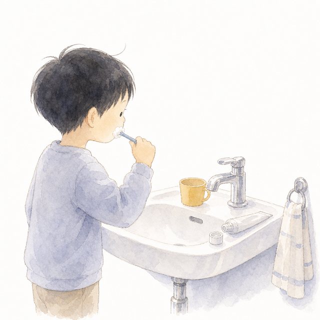 歯みがき（水彩）