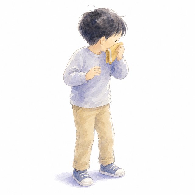 せきエチケット（水彩）