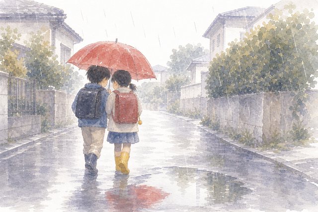 あめの 日の かさ