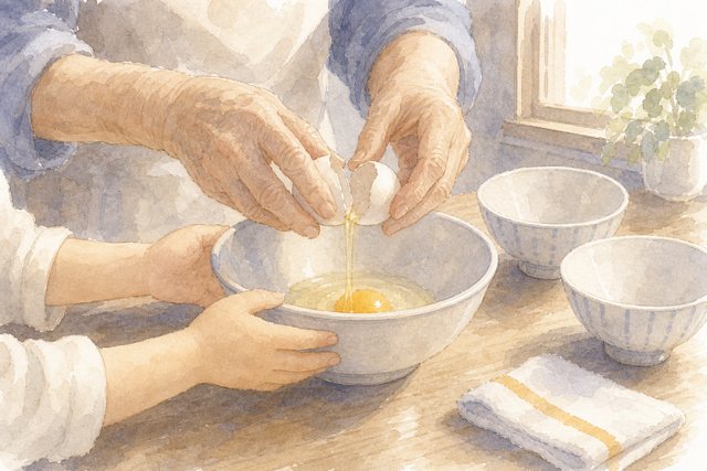 おばあちゃんの手