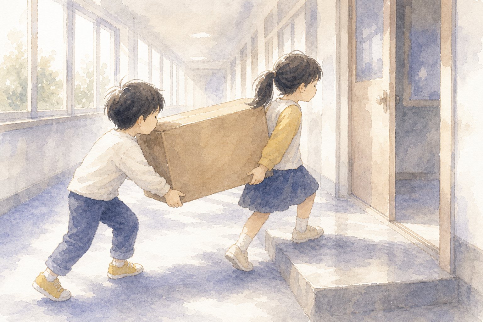 体の言葉のかんようく。国語読解プリント『体の言葉のかんようく』（3年・語句）に合わせた水彩サムネイル。