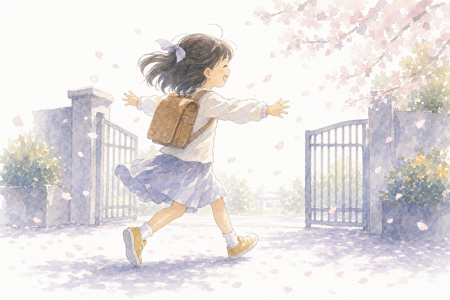 気持ちを表す言葉。国語読解プリント『気持ちを表す言葉』(3年・語句)に合わせた水彩サムネイル。
