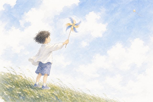 風の力とかざぐるま