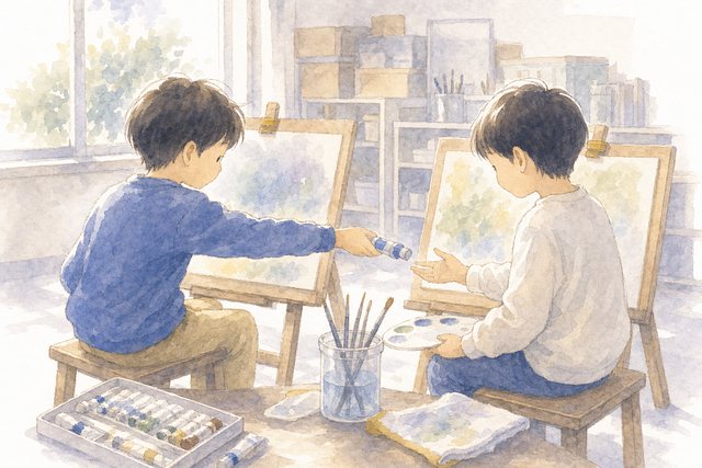 絵の具とみなと