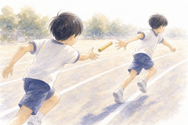 バトンをつなぐ