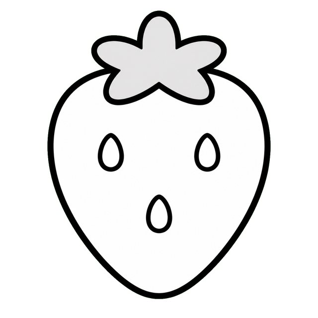 算数の文章題挿絵・いちご（1こ）