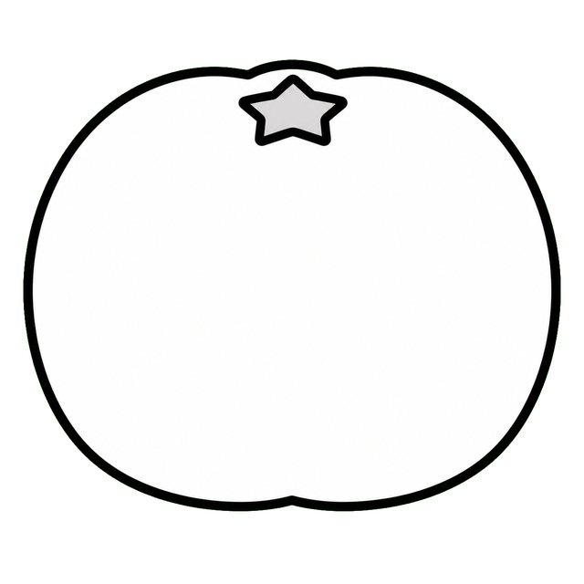 算数の文章題挿絵・みかん（1こ）