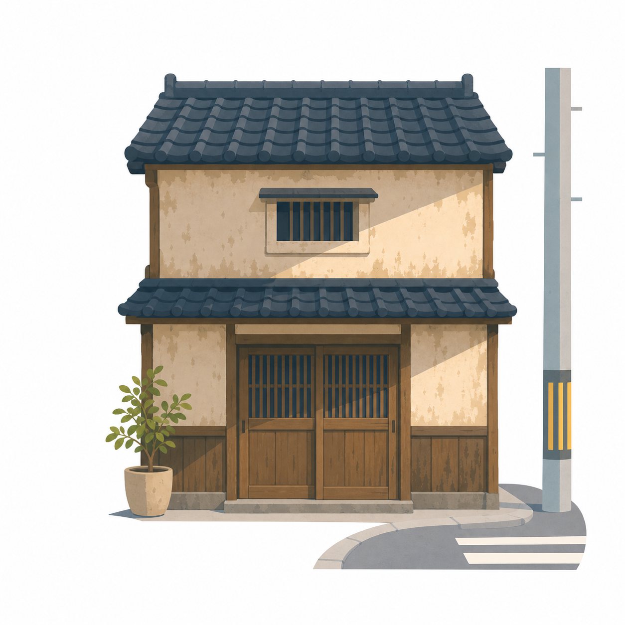 古い建物｜社会ことば辞典。昔から残っている建物で、地域の歴史を知る手がかりになります。