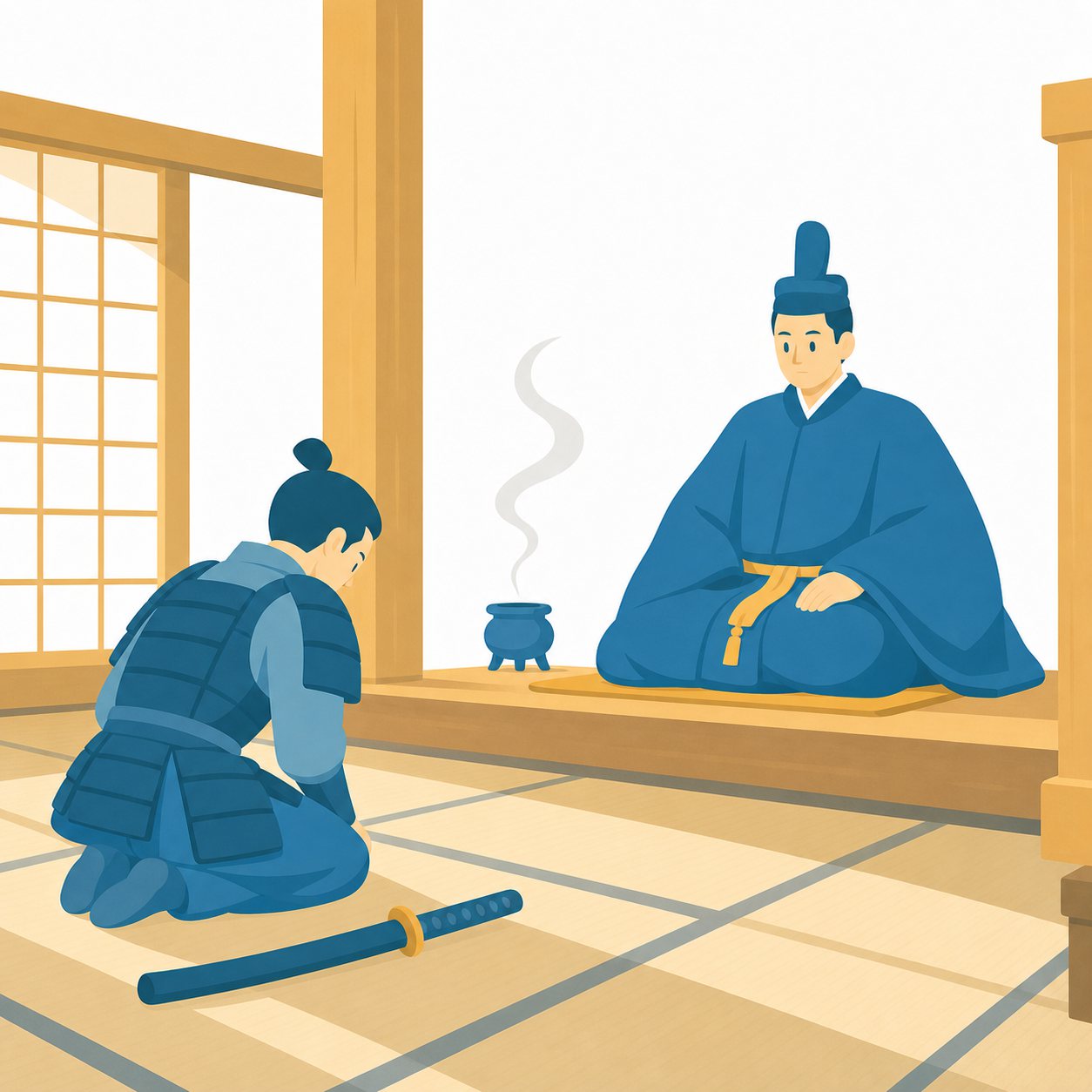 鎌倉幕府|社会ことば辞典。源頼朝が鎌倉に開いた、武士による政治のしくみです。