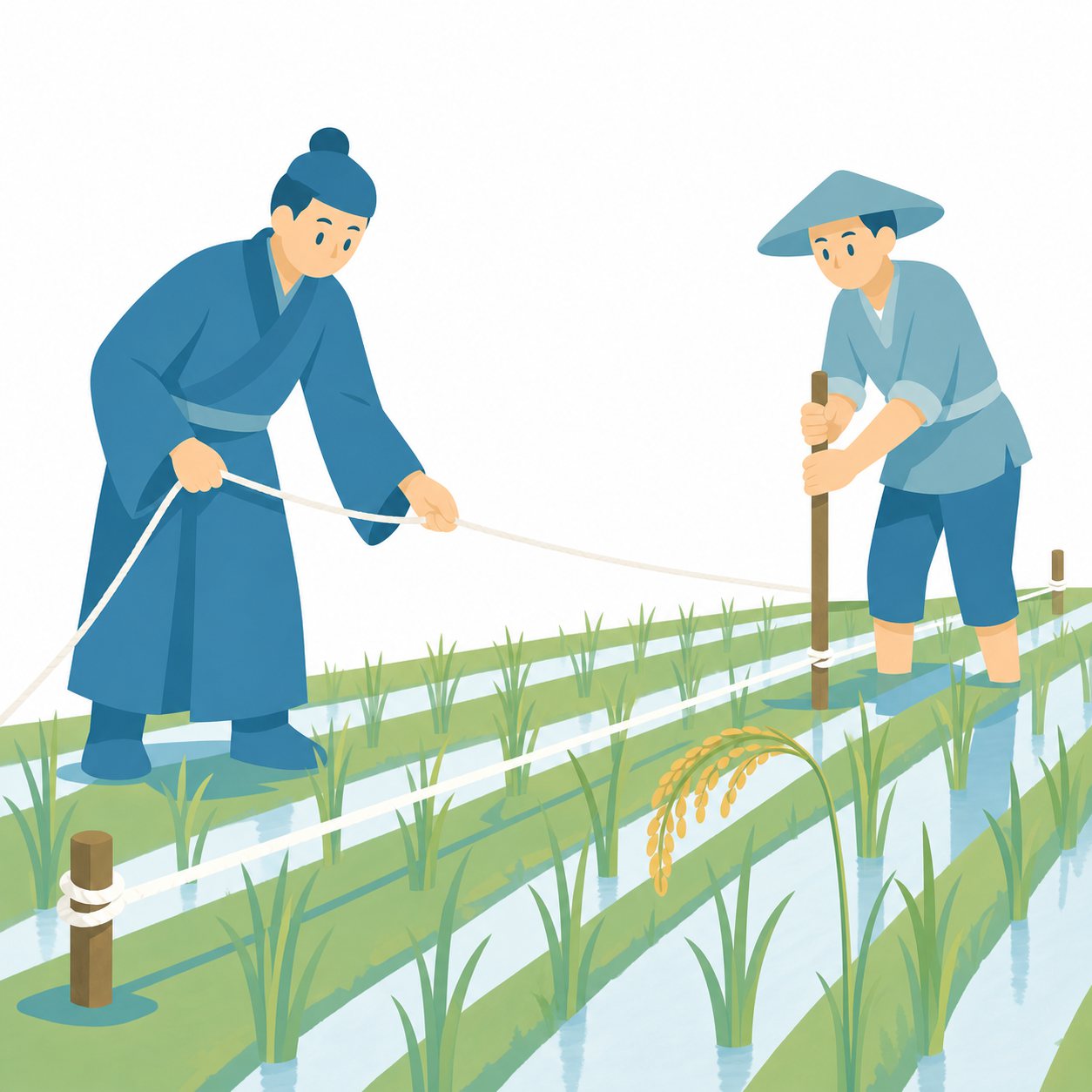 検地｜社会ことば辞典。田畑の広さや収穫量を調べ、年貢を決めるための調査です。