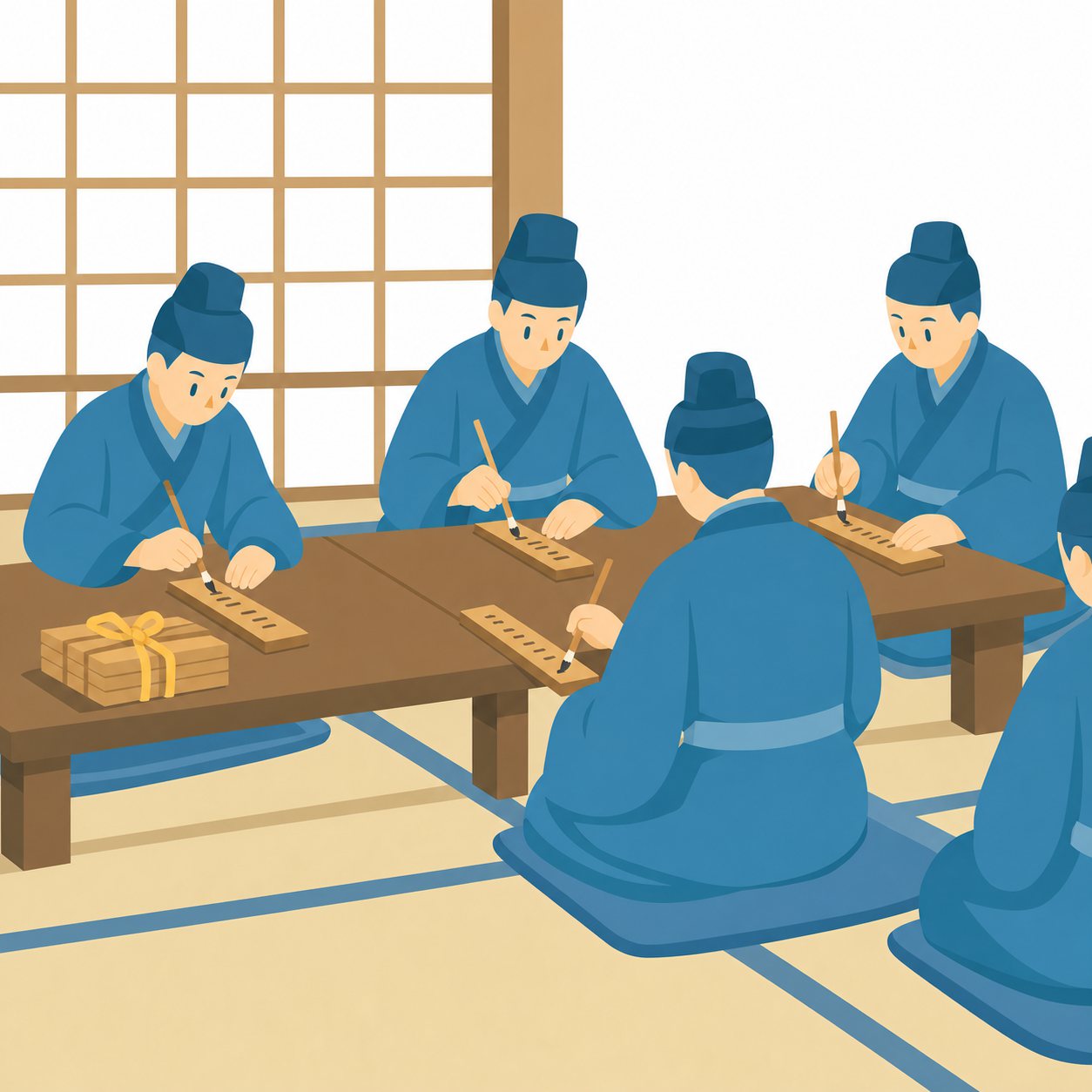 律令｜社会ことば辞典。古代の国を治めるためにつくられた法律や制度です。