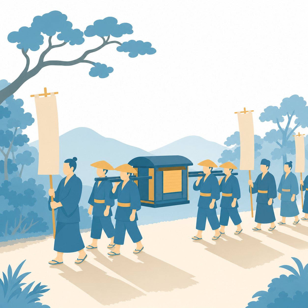 参勤交代|社会ことば辞典。大名が江戸と自分の領地を行き来するようにした江戸幕府のしくみです。
