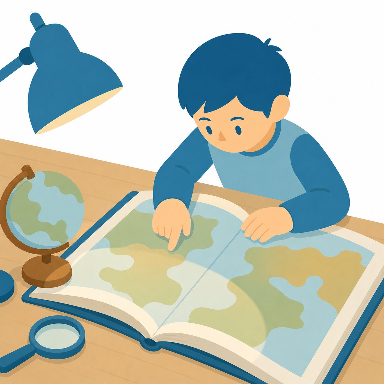 世界地図｜社会ことば辞典。世界の国や大陸、海洋などを表した地図です。