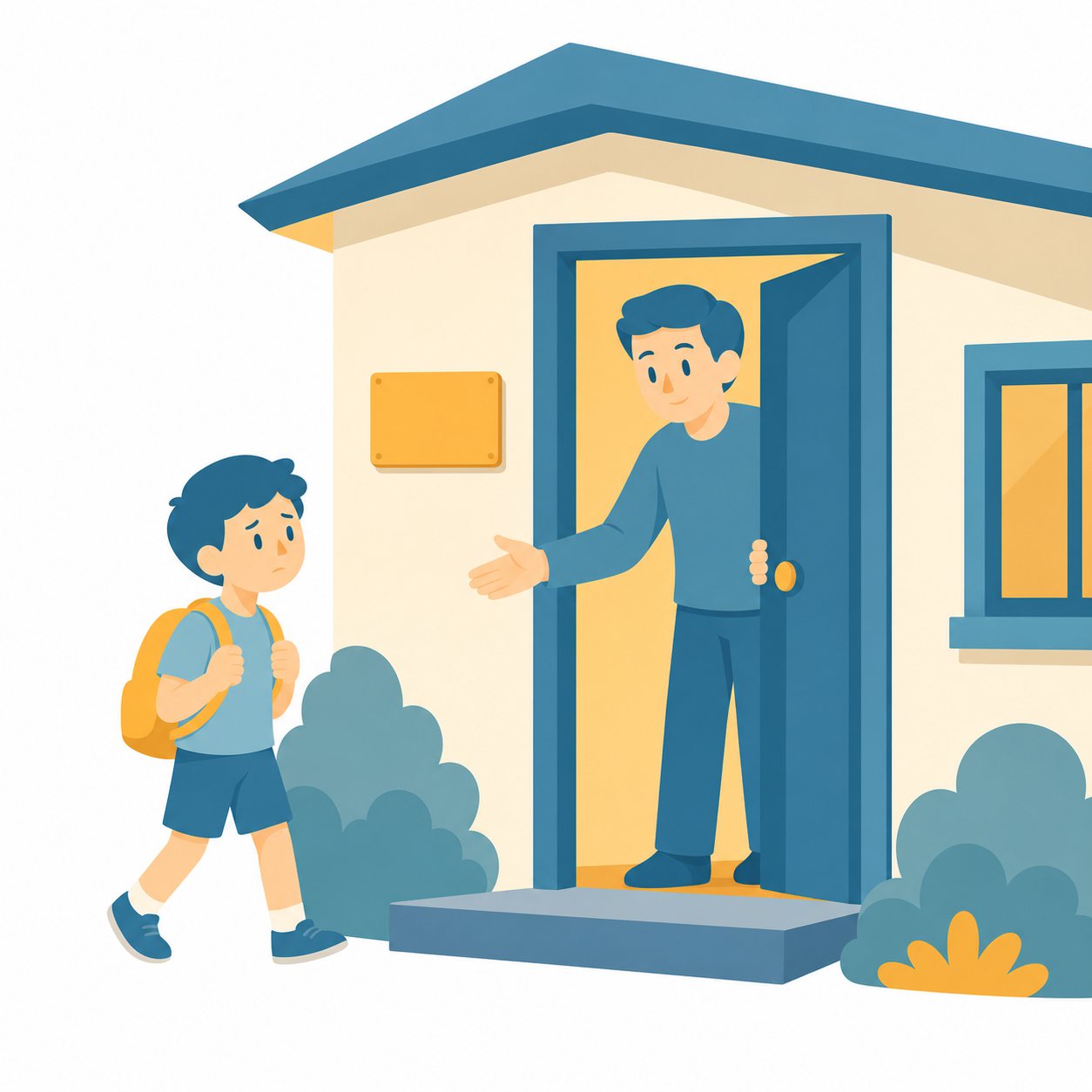 こども110番の家｜社会ことば辞典。子どもが危険を感じたときに助けを求められる、地域の協力の場所です。