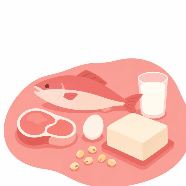 三色食品群・赤（フラット）
