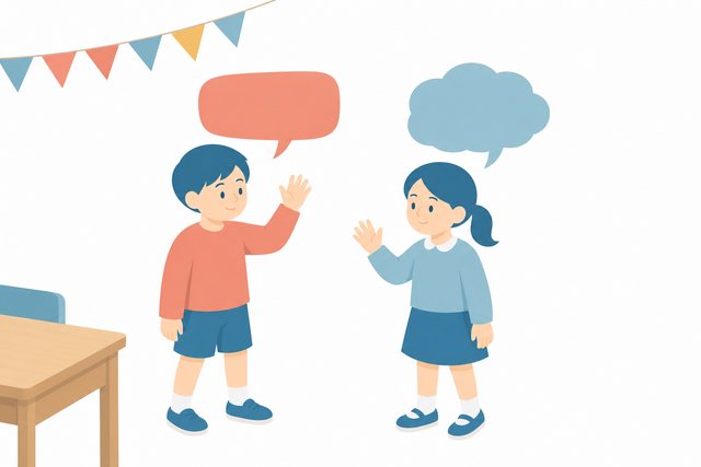 外国語のあいさつのイラスト