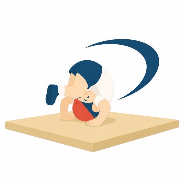 マット運動のイラスト