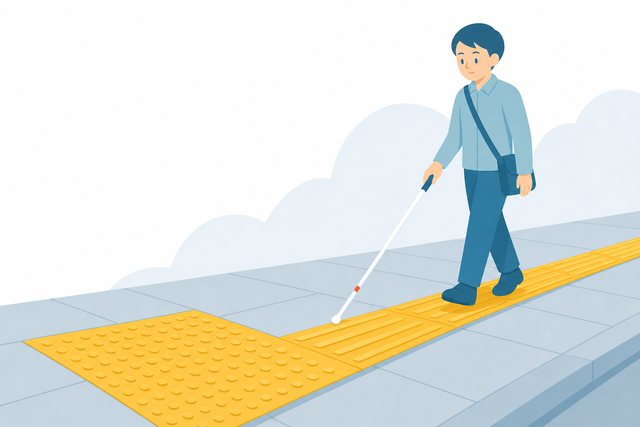 点字ブロック（黄色い誘導ブロック）