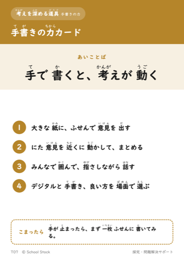 手書きの力カード